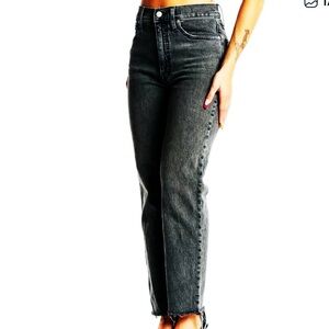 MADEWELL The Perfect Vintage Straight Jeans Gray/Black Wash Size 27